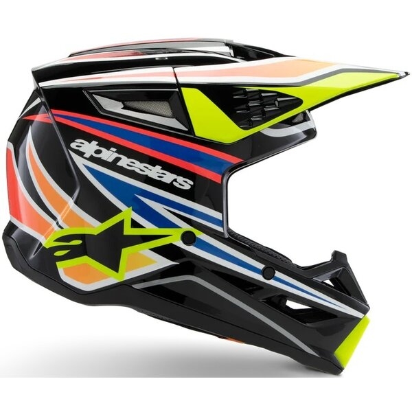 Casca cross-enduro de copii ALPINESTARS S-M3 YOUTH WURX ECE06 L Albastru/Rosu/Alb, 10