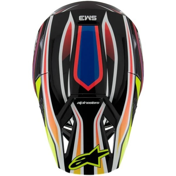 Casca cross-enduro de copii ALPINESTARS S-M3 YOUTH WURX ECE06 L Albastru/Rosu/Alb, 15