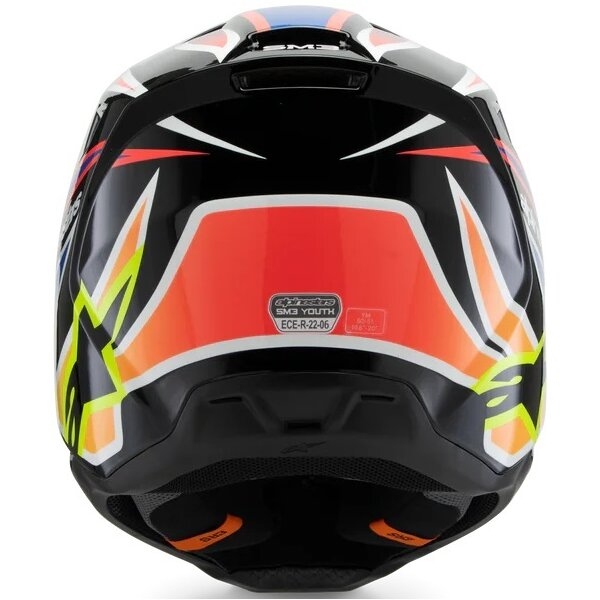 Casca cross-enduro de copii ALPINESTARS S-M3 YOUTH WURX ECE06 L Negru/Galben fluo, 13