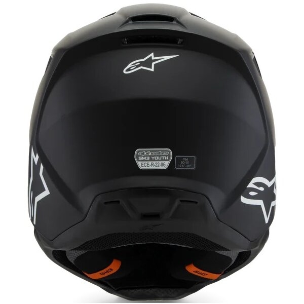 Casca cross-enduro de copii ALPINESTARS S-M3 YOUTH SOLID ECE06 M Negru mat, 6