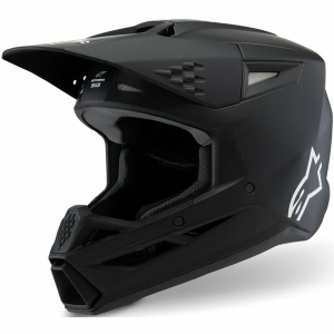Casca cross-enduro de copii ALPINESTARS S-M3 YOUTH SOLID ECE06 M Negru mat, 2