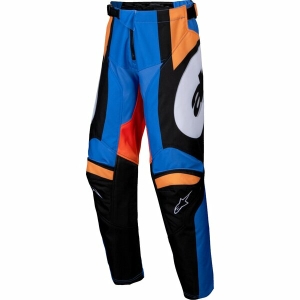 Pantaloni cross-enduro de copii ALPINESTARS RACER MELT YOUTH 26 Portocaliu/Albastru