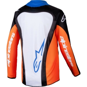 Tricou cross-enduro de copii ALPINESTARS RACER MELT YOUTH XL Portocaliu/Albastru, 3