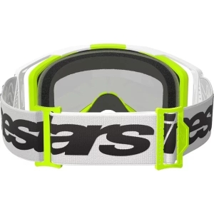 Ochelari cross-enduro ALPINESTARS VISION 8 WORDMARK MIRROR GOGGLE Alb/Galben fluo, 9