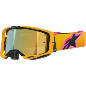 Ochelari cross-enduro ALPINESTARS VISION 8 CORP MIRROR GOGGLE Negru/Galben/Roz, 18