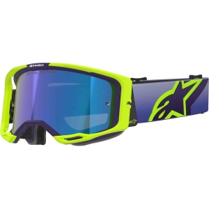 Ochelari cross-enduro ALPINESTARS VISION 8 CORP MIRROR GOGGLE Mov/Gri/Argintiu, 17