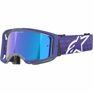 Ochelari cross-enduro ALPINESTARS VISION 8 CORP MIRROR GOGGLE Mov/Gri/Argintiu