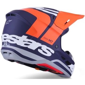 Casca cross-enduro ALPINESTARS SUPERTECH S-M7 CORE ECE06 M Portocaliu/Albastru, 19