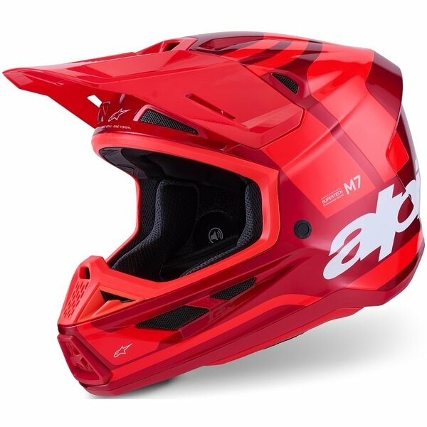 Casca cross-enduro ALPINESTARS SUPERTECH S-M7 CORE ECE06 Rosu L, 2