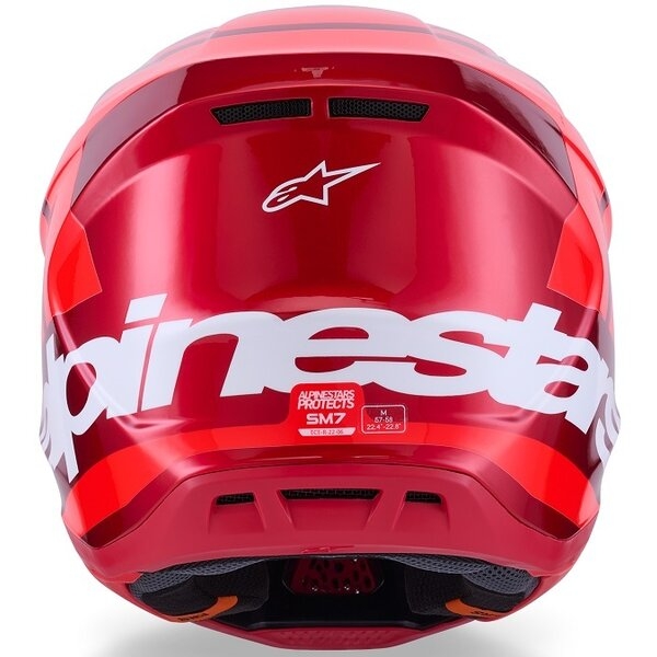Casca cross-enduro ALPINESTARS SUPERTECH S-M7 CORE ECE06 S Portocaliu/Albastru, 8