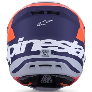 Casca cross-enduro ALPINESTARS SUPERTECH S-M7 CORE ECE06 S Portocaliu/Albastru, 12