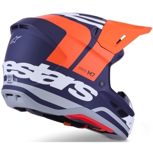 Casca cross-enduro ALPINESTARS SUPERTECH S-M7 CORE ECE06 S Portocaliu/Albastru, 14