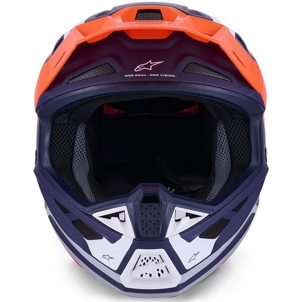Casca cross-enduro ALPINESTARS SUPERTECH S-M7 CORE ECE06 XL Portocaliu/Albastru, 3