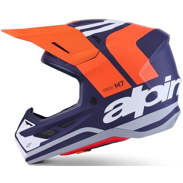 Casca cross-enduro ALPINESTARS SUPERTECH S-M7 CORE ECE06 XL Portocaliu/Albastru, 7