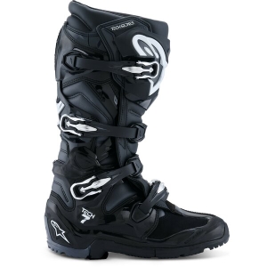 Cizme cross-enduro ALPINESTARS TECH 7 ENDURO 2026 42 Negru/Gri/Portocaliu fluo, 7