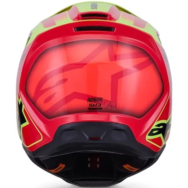Casca cross-enduro ALPINESTARS S-M3 FRAY ECE06 XS Negru/Portocaliu/Galben fluo, 26