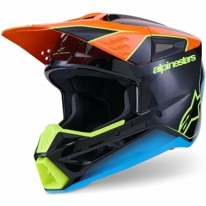 Casca cross-enduro ALPINESTARS S-M3 FRAY ECE06 XS Negru/Portocaliu/Galben fluo