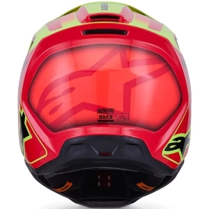 Casca cross-enduro ALPINESTARS S-M3 FRAY ECE06 L Rosu/Galben fluo/Negru, 9
