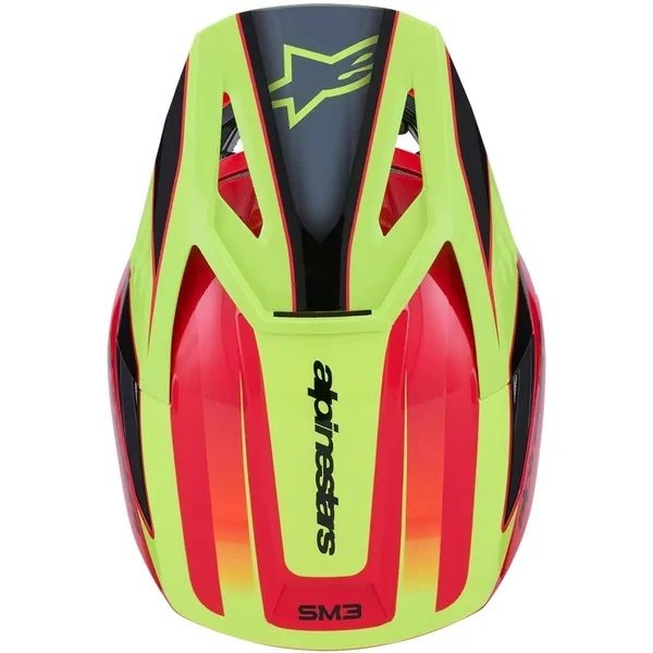 Casca cross-enduro ALPINESTARS S-M3 FRAY ECE06 XL Negru/Portocaliu/Galben fluo, 18