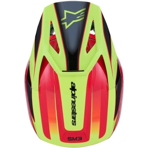Casca cross-enduro ALPINESTARS S-M3 FRAY ECE06 XL Negru/Portocaliu/Galben fluo, 4