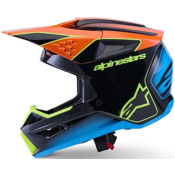 Casca cross-enduro ALPINESTARS S-M3 FRAY ECE06 XL Rosu/Galben fluo/Negru, 8