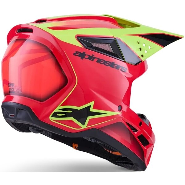 Casca cross-enduro ALPINESTARS S-M3 FRAY ECE06 XXL Negru/Portocaliu/Galben fluo, 6