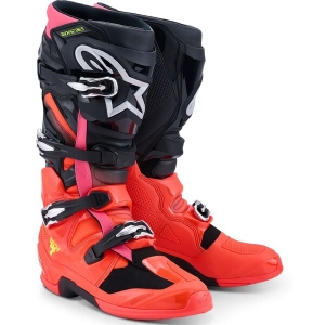 Cizme cross-enduro ALPINESTARS TECH 7 2025 42 Negru/Gri/Portocaliu fluo, 4