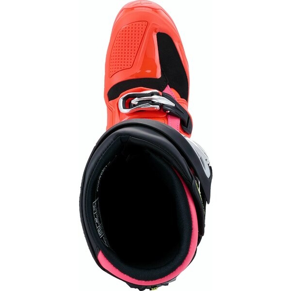 Cizme cross-enduro ALPINESTARS TECH 7 2025 43 Negru/Rosu fluo/Roz fluo, 9