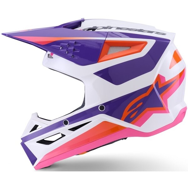Casca cross-enduro ALPINESTARS S-M3 HEAT ECE06 M Argintiu/Albastru/Negru mat, 10