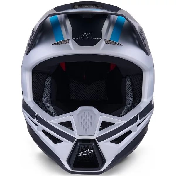 Casca cross-enduro ALPINESTARS S-M3 HEAT ECE06 L Argintiu/Albastru/Negru mat, 11
