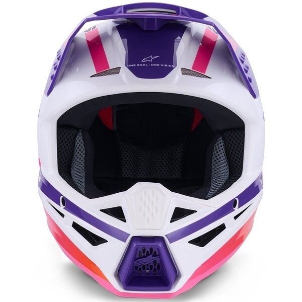 Casca cross-enduro ALPINESTARS S-M3 HEAT ECE06 L Argintiu/Albastru/Negru mat, 16