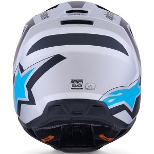 Casca cross-enduro ALPINESTARS S-M3 HEAT ECE06 L Rosu/Alb/Negru, 13