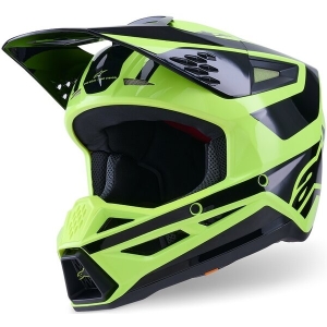 Casca cross-enduro ALPINESTARS S-M3 HEAT ECE06 XL Argintiu/Albastru/Negru mat, 10