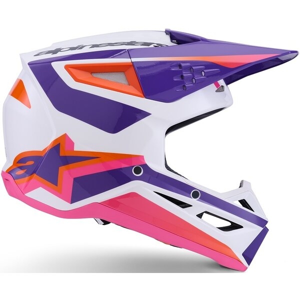 Casca cross-enduro ALPINESTARS S-M3 HEAT ECE06 XXL Rosu/Alb/Negru, 19