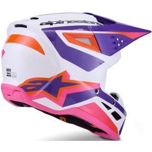 Casca cross-enduro ALPINESTARS S-M3 HEAT ECE06 XXL Rosu/Alb/Negru, 23