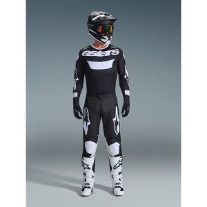 Pantaloni cross-enduro ALPINESTARS RACER AIR RIWAY 2026 30 Gri/Galben fluo/Albastru, 4