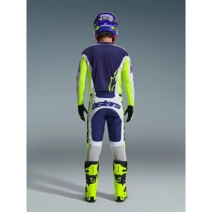 Pantaloni cross-enduro ALPINESTARS RACER AIR RIWAY 2026 30 Gri/Galben fluo/Albastru, 7