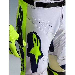 Pantaloni cross-enduro ALPINESTARS RACER AIR RIWAY 2026 32 Gri/Galben fluo/Albastru, 8