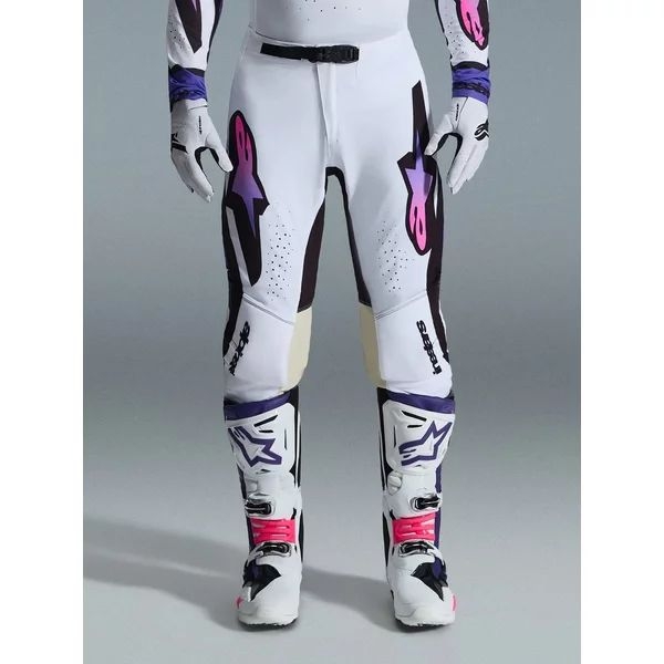 Pantaloni cross-enduro ALPINESTARS SUPERTECH AFD VISTA 2026 30 Alb/Mov/Negru, 8