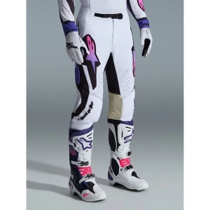Pantaloni cross-enduro ALPINESTARS SUPERTECH AFD VISTA 2026 30 Alb/Mov/Negru, 26