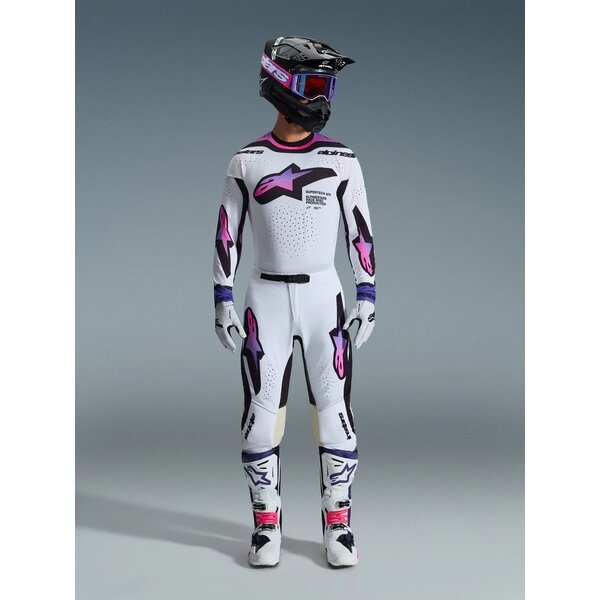 Pantaloni cross-enduro ALPINESTARS SUPERTECH AFD VISTA 2026 34 Alb/Mov/Negru, 9