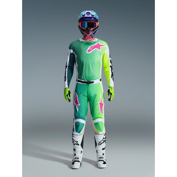Pantaloni cross-enduro ALPINESTARS RACER PORTL 2026 38 Verde/Alb/Negru, 9