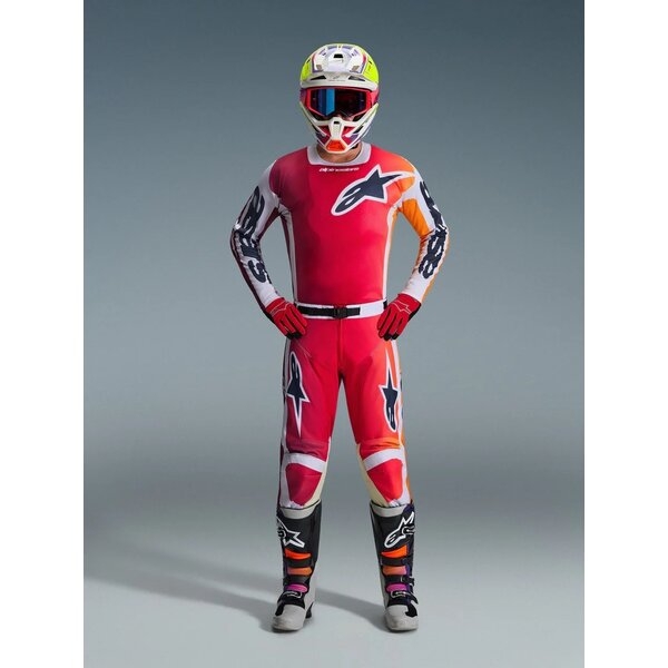 Pantaloni cross-enduro ALPINESTARS RACER PORTL 2026 38 Rosu/Gri, 7