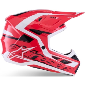 Casca cross-enduro ALPINESTARS SUPERTECH S-M7 DEED ECE06 L Rosu/Negru/Alb, 18