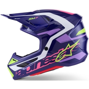 Casca cross-enduro ALPINESTARS SUPERTECH S-M7 DEED ECE06 S Albastru/Galben Fluo, 3