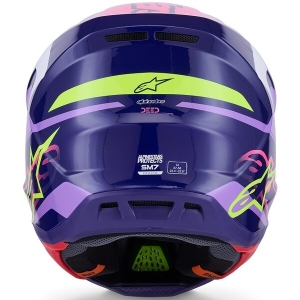 Casca cross-enduro ALPINESTARS SUPERTECH S-M7 DEED ECE06 S Albastru/Galben Fluo, 14