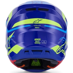 Casca cross-enduro ALPINESTARS SUPERTECH S-M7 DEED ECE06 L Albastru/Galben Fluo, 13