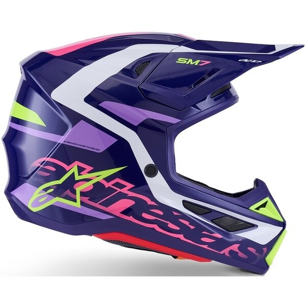 Casca cross-enduro ALPINESTARS SUPERTECH S-M7 DEED ECE06 XL Albastru/Galben Fluo, 13