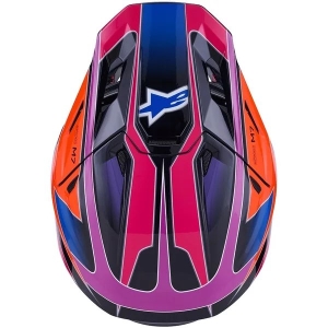 Casca cross-enduro ALPINESTARS SUPERTECH S-M7 FUSE ECE06 S Albastru/Mov/Roz, 24