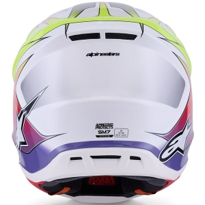 Casca cross-enduro ALPINESTARS SUPERTECH S-M7 FUSE ECE06 XL Albastru/Mov/Roz, 8
